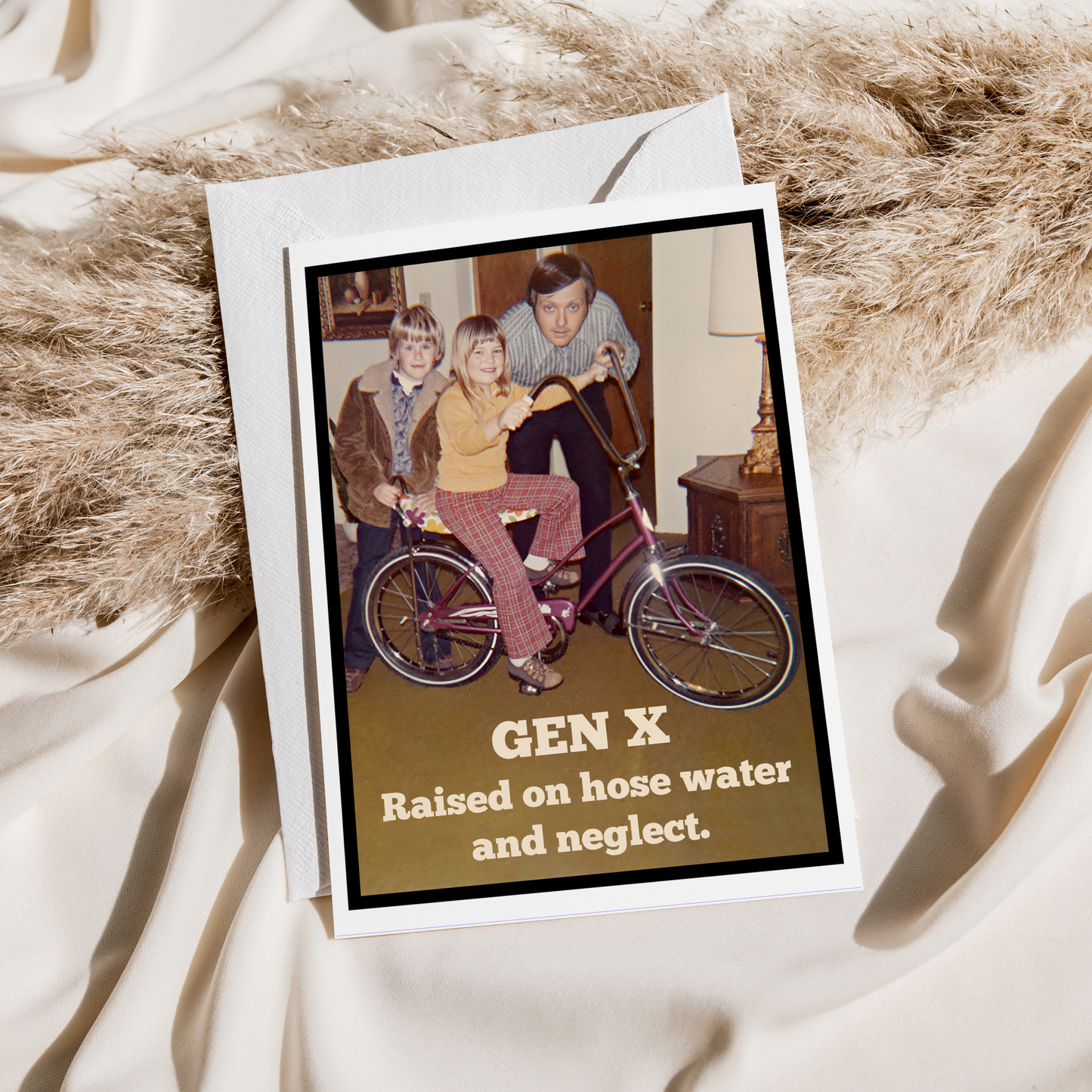 Raven's Rest Studio - Vintage 70s Greeting Card. Gen X Raised On Hose Water...