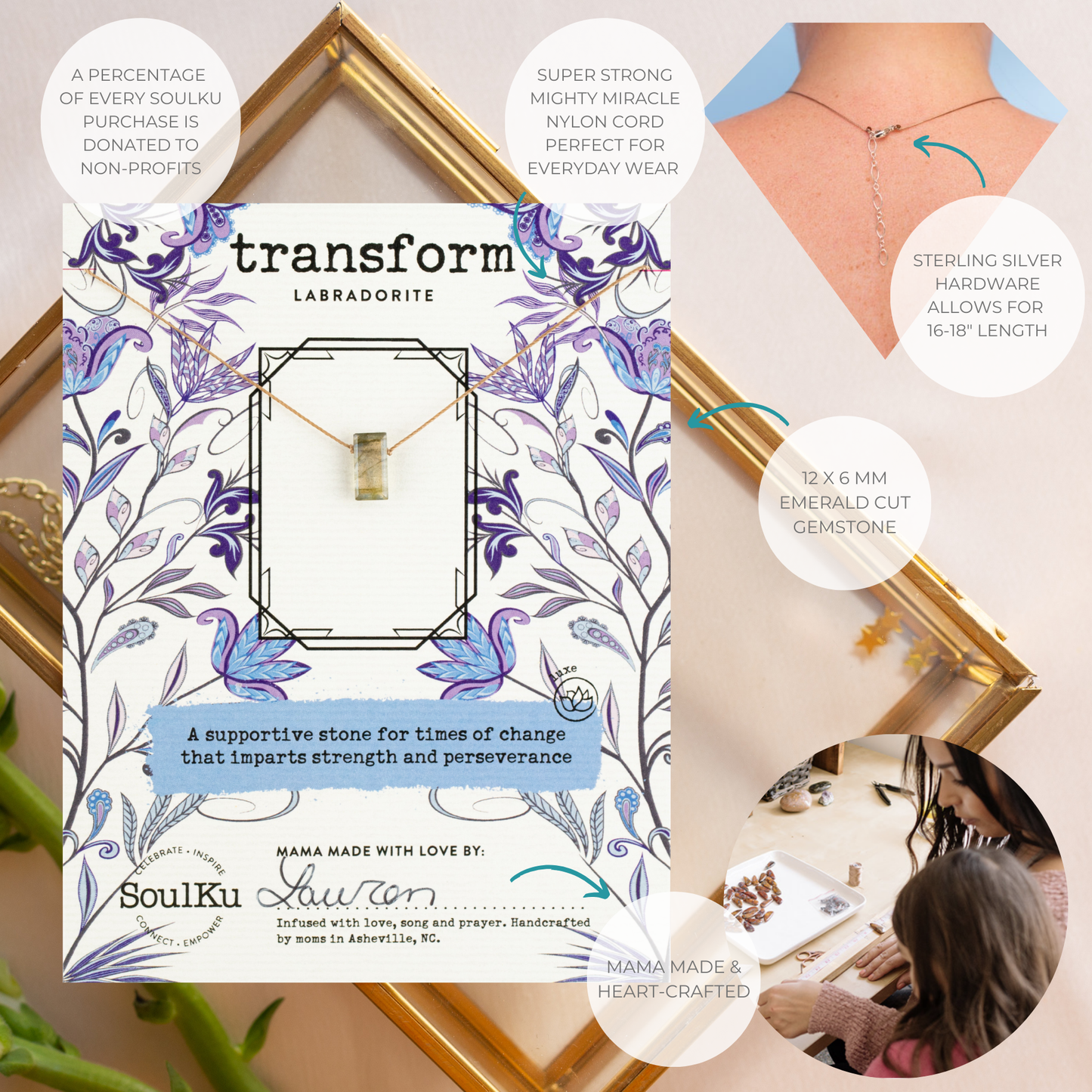 Transform Necklace - Labradorite