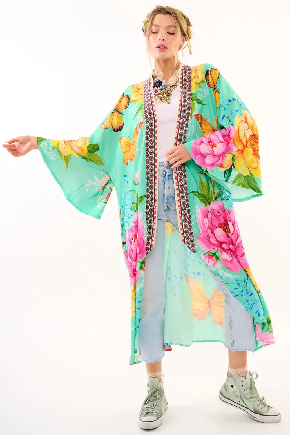 "Bloom in Every Direction" Kimono