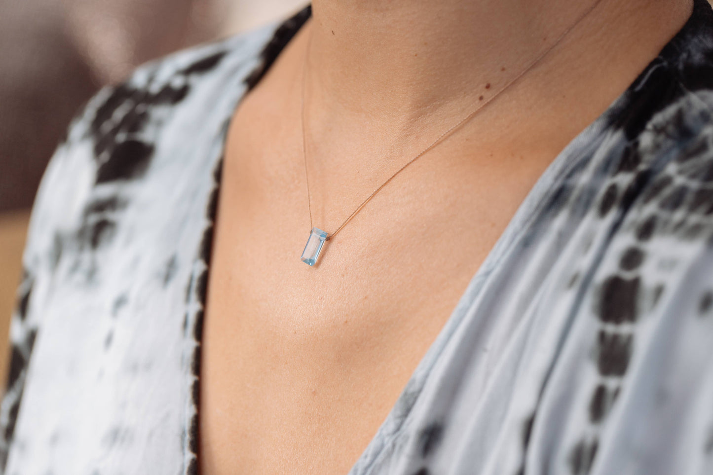 New Beginnings Necklace - Sky Blue Topaz