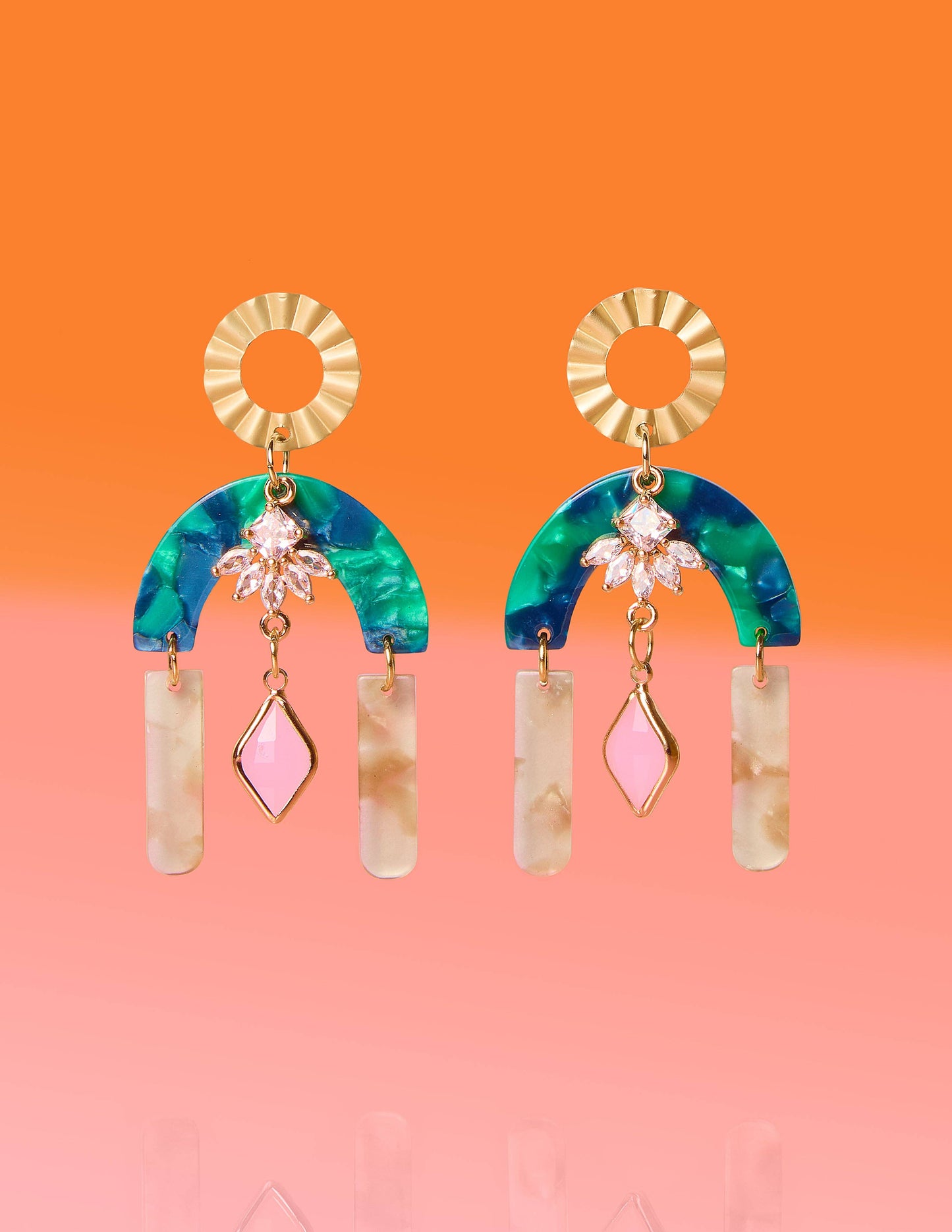 Tribe + Temple - Egyptian but Deco Dangle Earrings