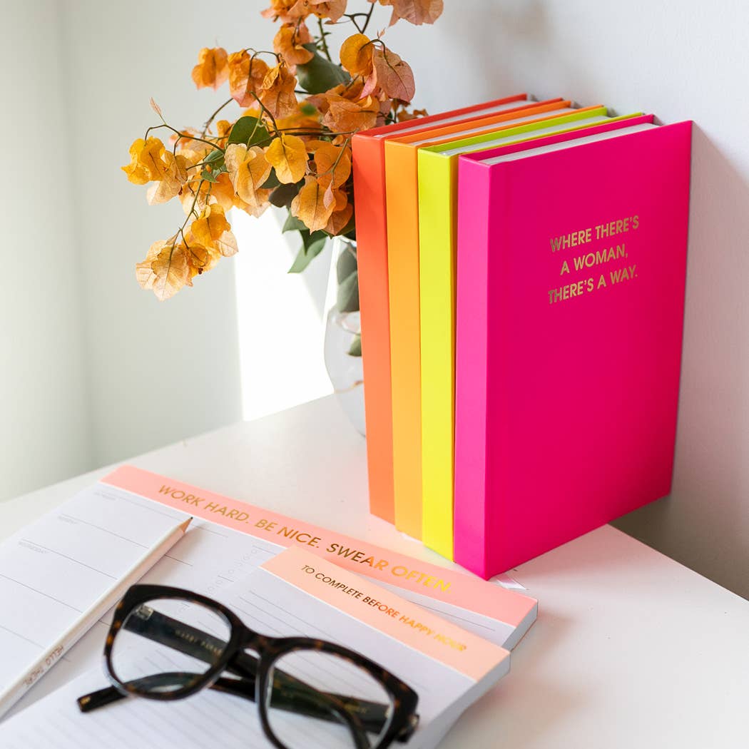 Where There's A Woman There's A Way - Hardcover Daily Journal