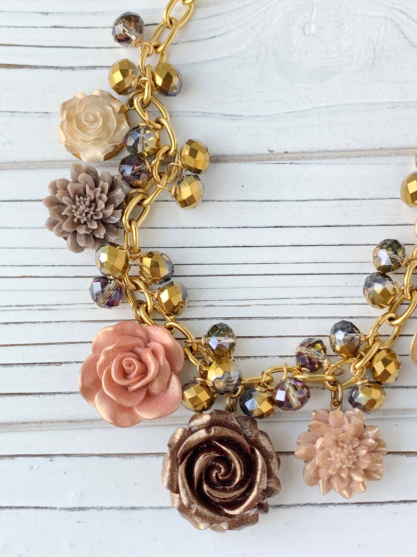The Caramel Bouquet Necklace by Lenora Dame