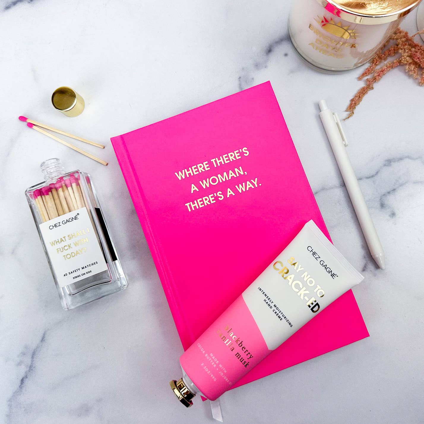Where There's A Woman There's A Way - Hardcover Daily Journal