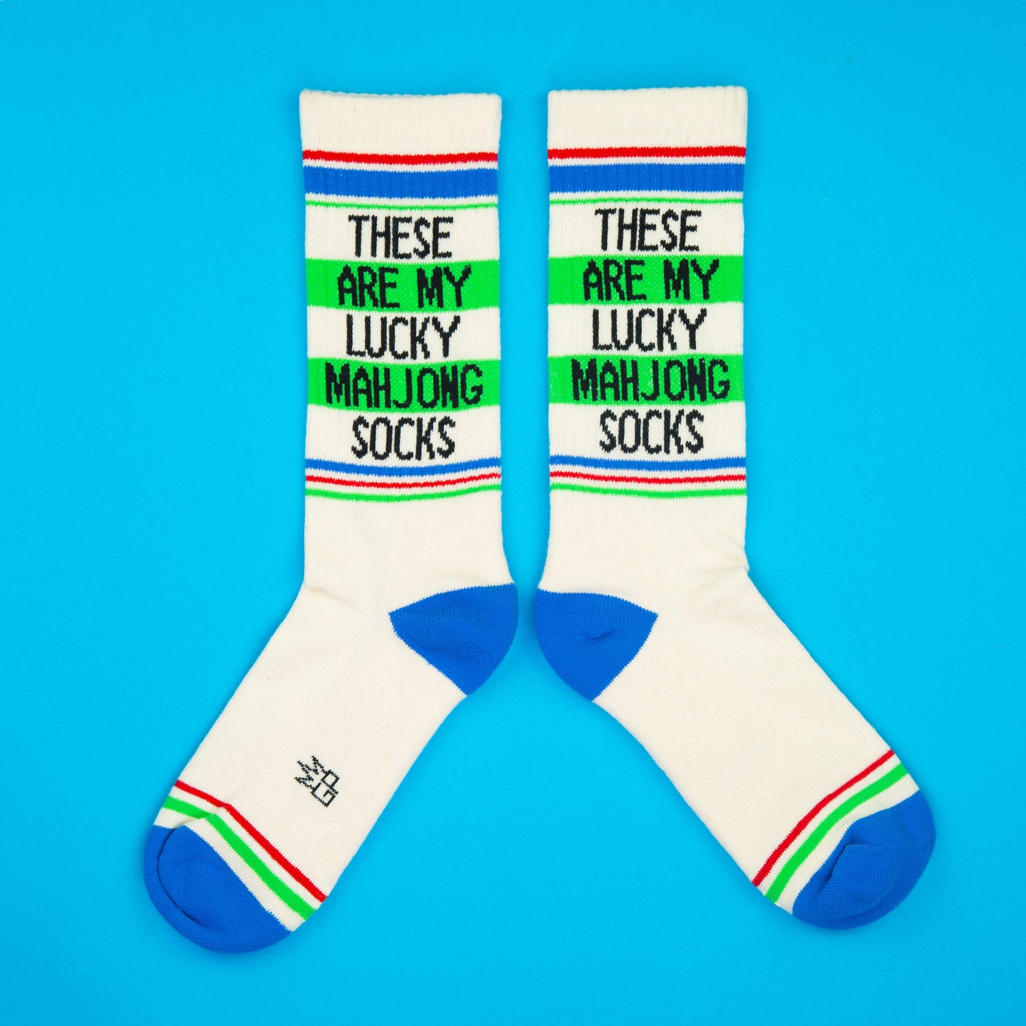 Gumball Poodle - These Are My Lucky Mahjong Socks Gym Crew Socks