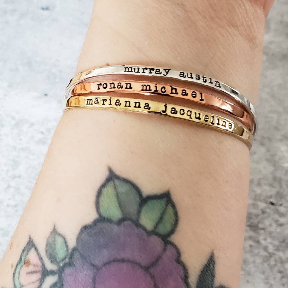 Crone Goddess Skinny Cuff
