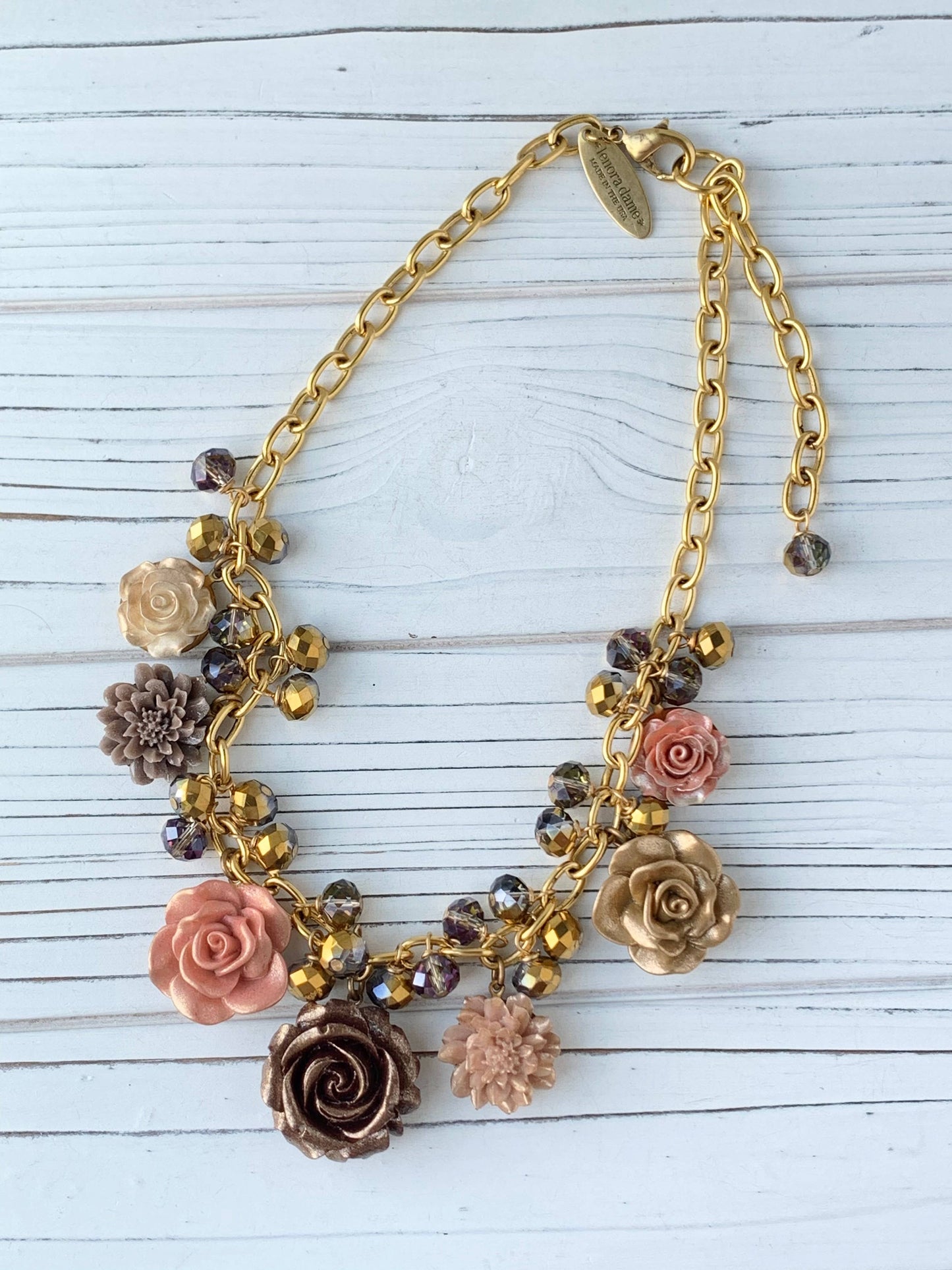 The Caramel Bouquet Necklace by Lenora Dame