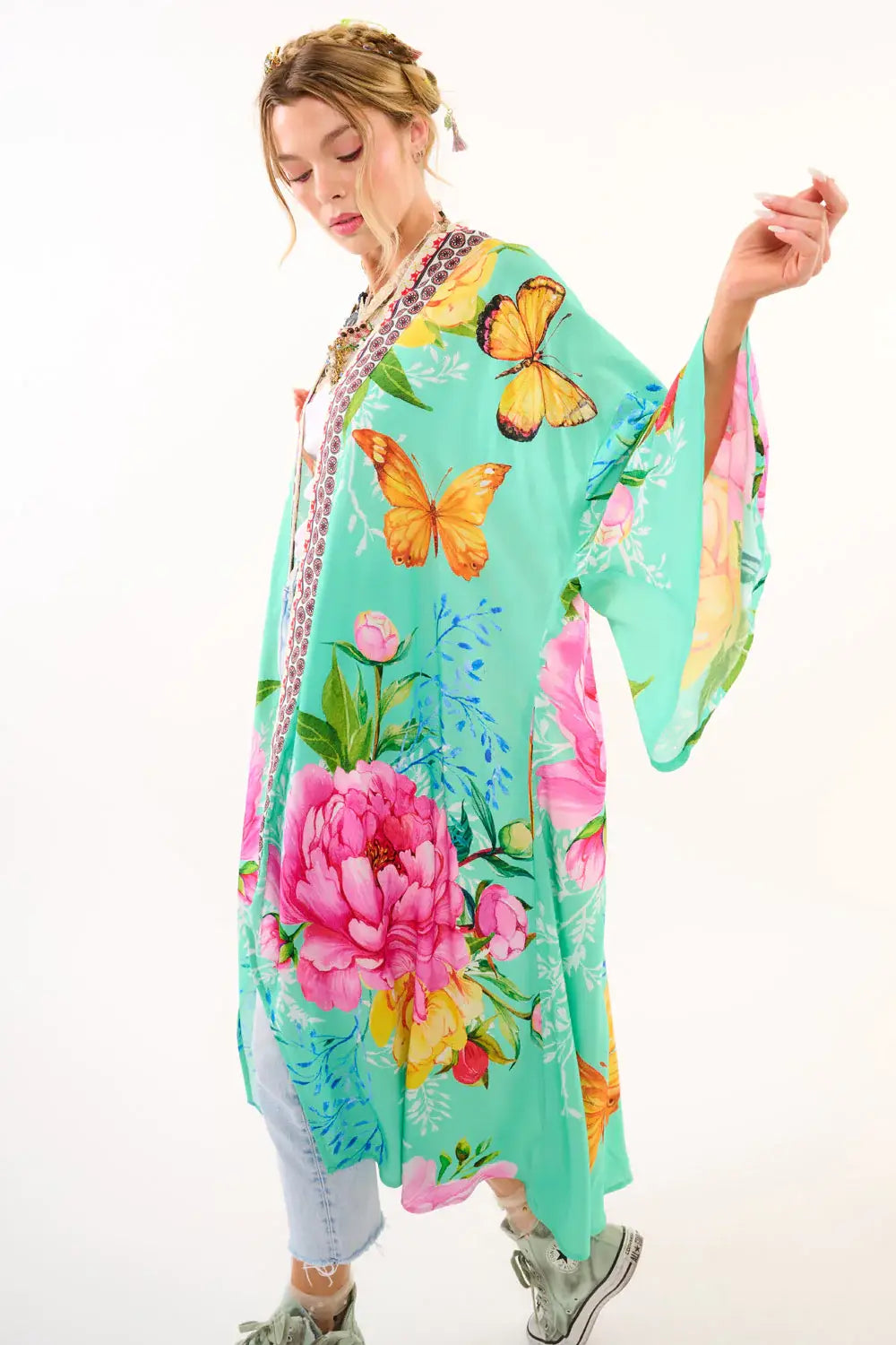 "Bloom in Every Direction" Kimono