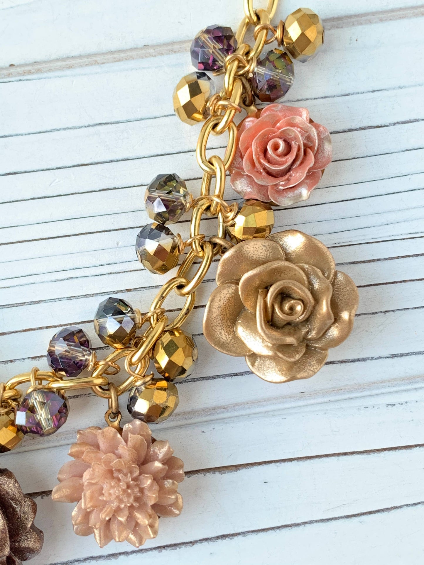 The Caramel Bouquet Necklace by Lenora Dame