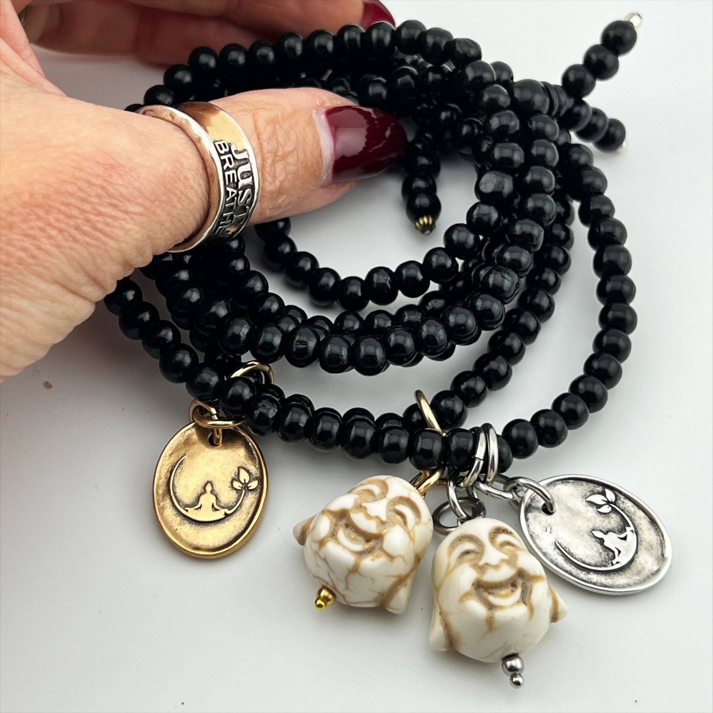 Breathe Buddha Mala Bracelet