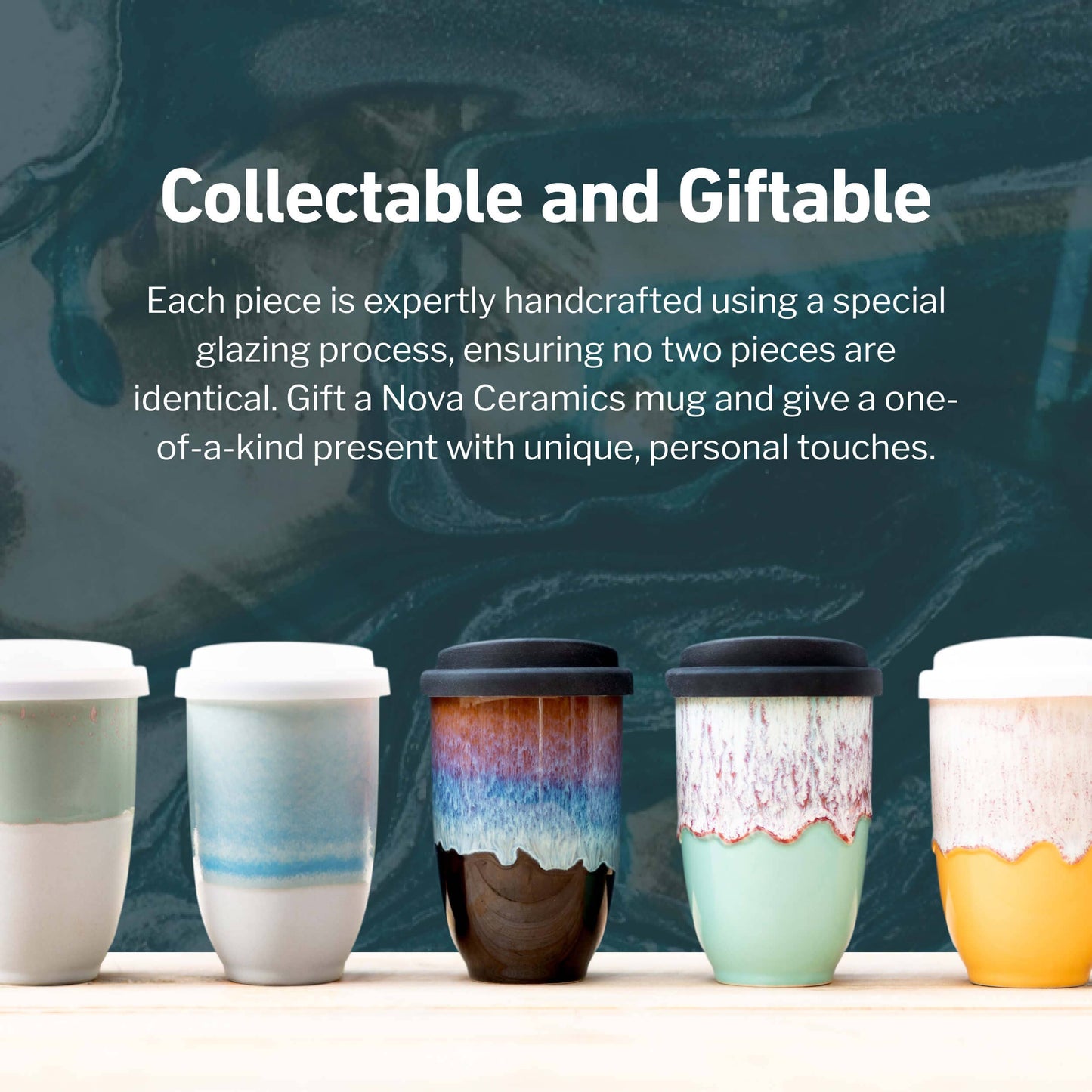 Horizon Ceramic Travel Mug – 12oz with Lid & Sleeve