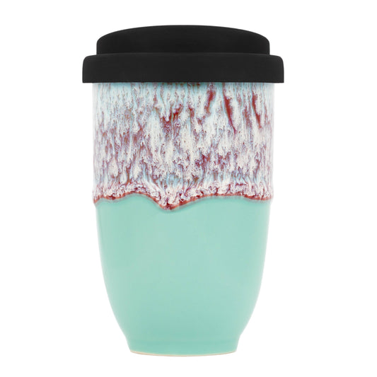 Nebula Ceramic Travel Mug – 12oz with Lid & Sleeve
