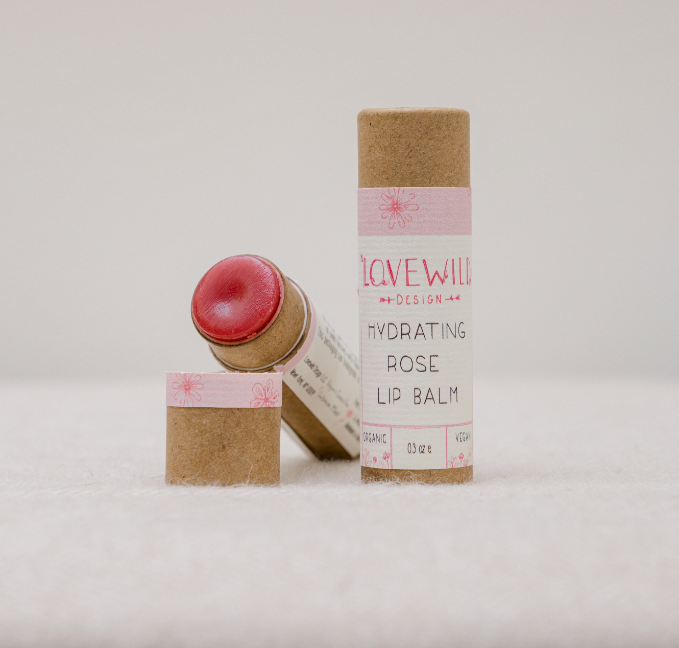 Rose Lip Balm by Lovewild Design