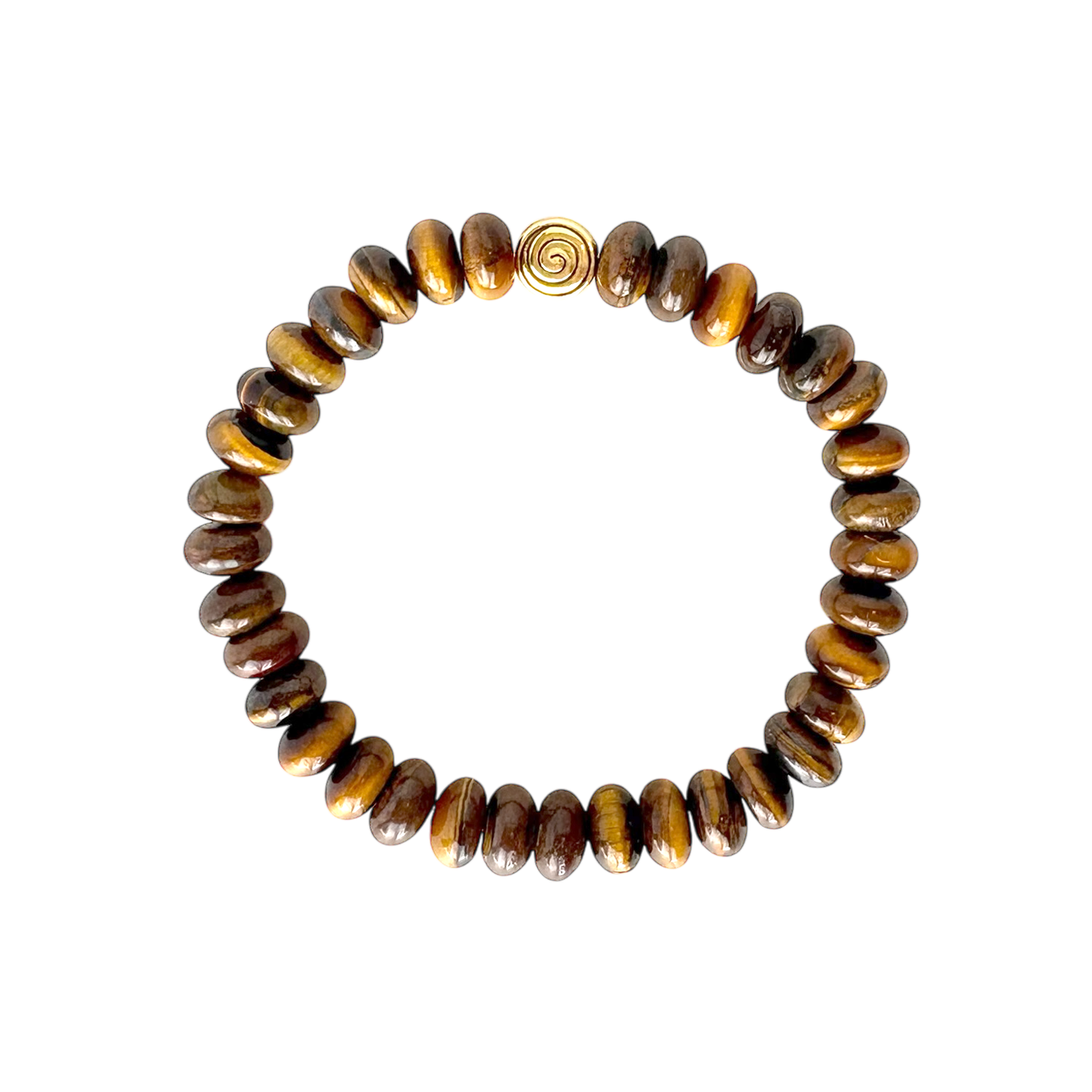 Fierce AF Rondelle Bracelet | Tigers Eye Gemstone Bracelet