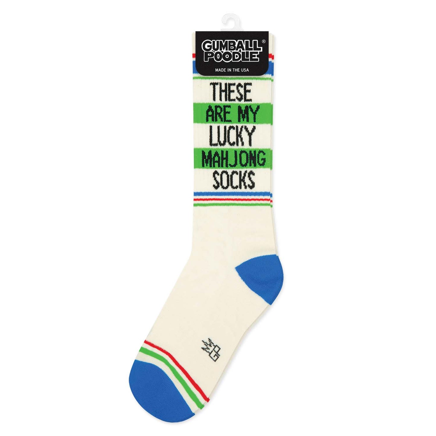 Gumball Poodle - These Are My Lucky Mahjong Socks Gym Crew Socks
