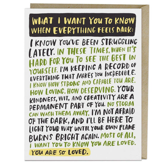 Everything Dark - Empathy Card