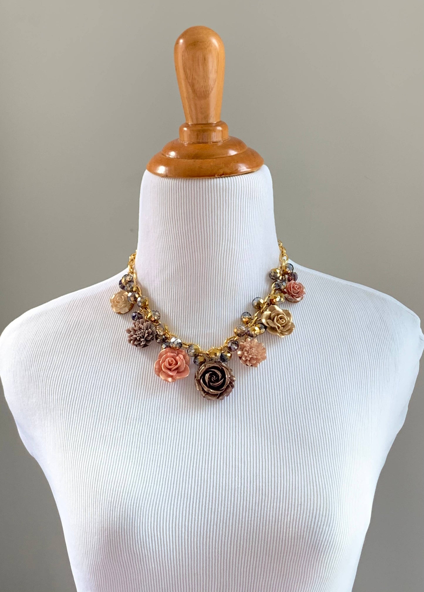 The Caramel Bouquet Necklace by Lenora Dame
