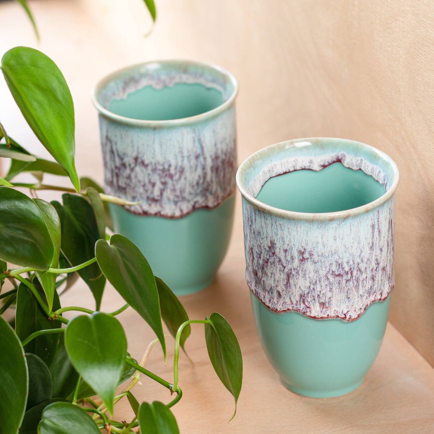 Nebula Ceramic Travel Mug – 12oz with Lid & Sleeve