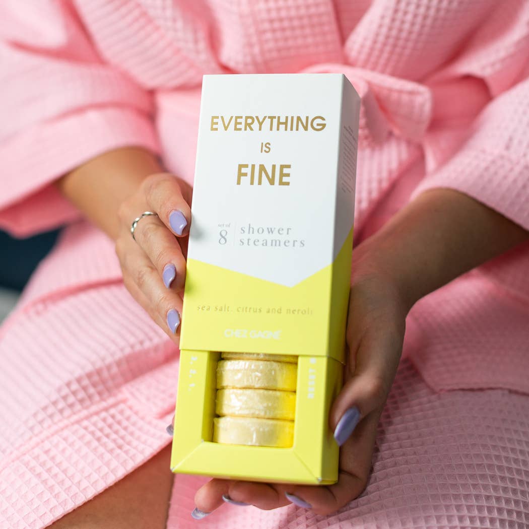 Everything Is Fine - Aromatherapy Shower Steamers - Sea Salt, Citrus & Neroli - Set of 8