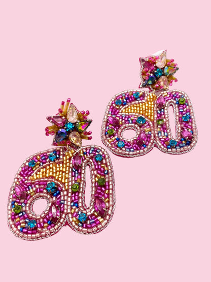 Birthday Milestone Celebration Earrings (40,50,60,70,80)