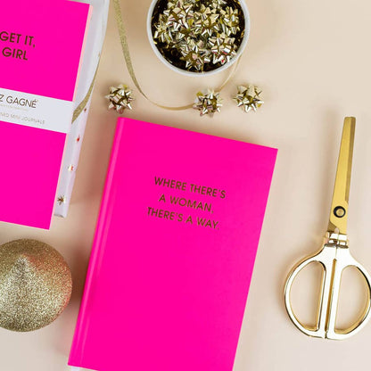 Where There's A Woman There's A Way - Hardcover Daily Journal