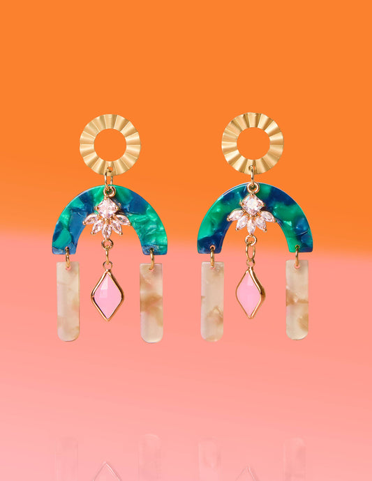 Tribe + Temple - Egyptian but Deco Dangle Earrings
