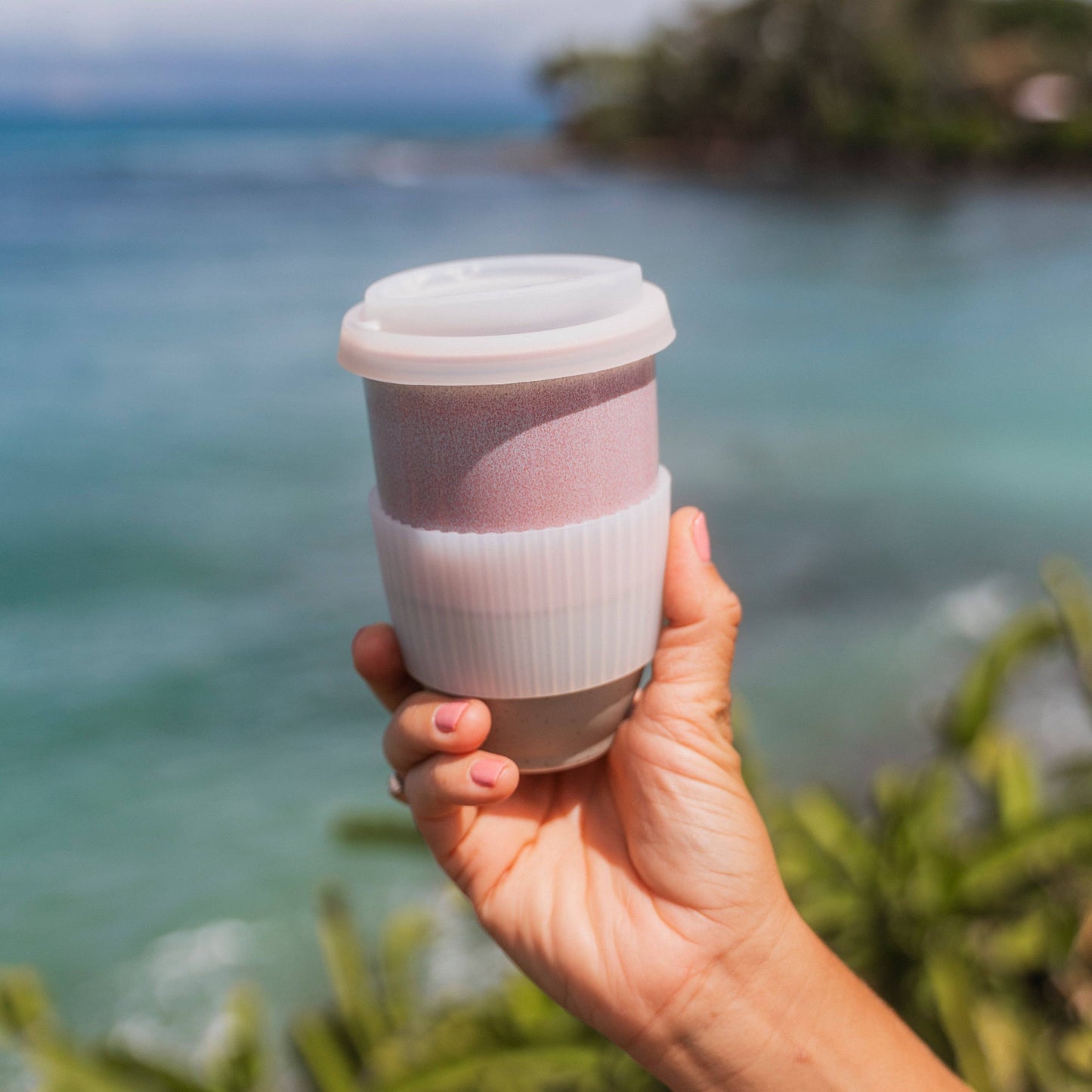 Horizon Ceramic Travel Mug – 12oz with Lid & Sleeve