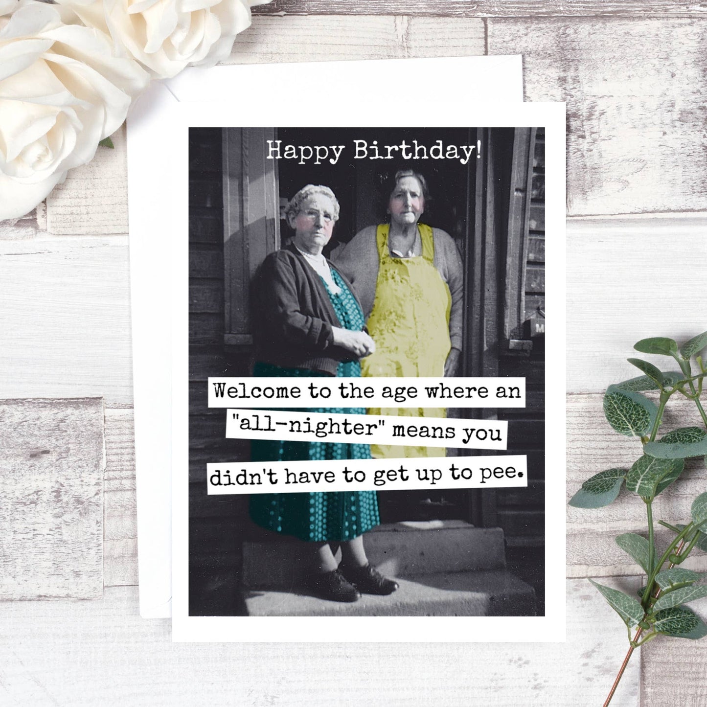 Raven's Rest Studio - Welcome To The Age Where An "All-Nighter" Birthday Card. 599