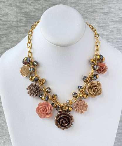 The Caramel Bouquet Necklace by Lenora Dame