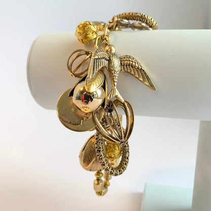 Lenora Dame - Vintage Inspired Gilded Charm Bracelet