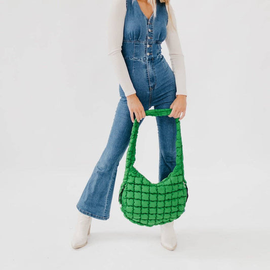 Carmen Quilted Hobo Tote