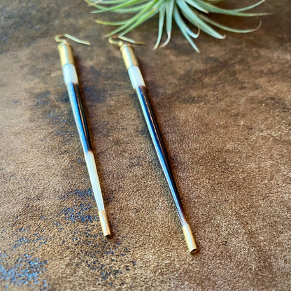 Porcupine Quill in Bullet Earrings - Fierce Boundaries