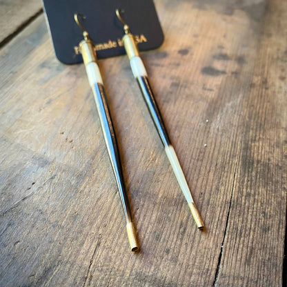 Porcupine Quill in Bullet Earrings - Fierce Boundaries