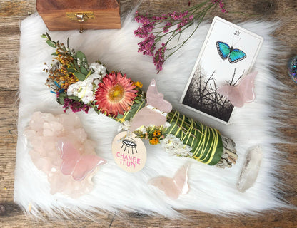 Ritual Gypsy - 'CHANGE IT UP' Butterfly Ritual Sage Wand I Sage Bundle