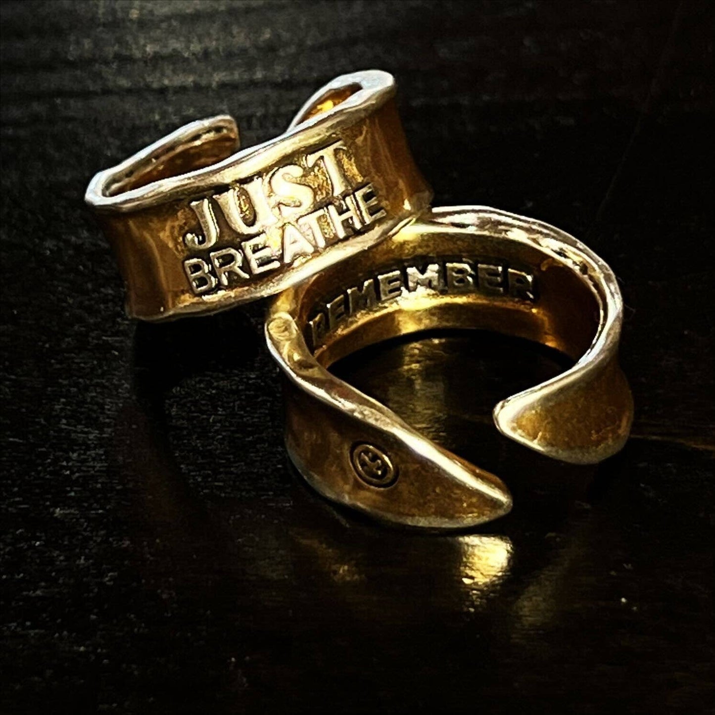 Just Breathe Remember Ring