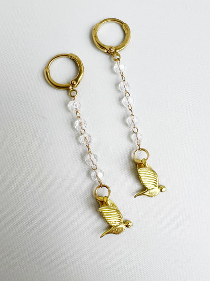 Tiny Bird Earrings